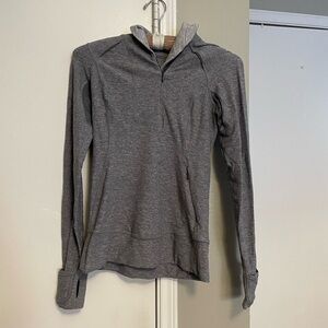 Lululemon Gray Long Sleeve Pullover Top